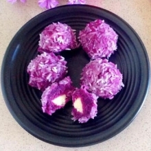 紫薯奶酪珍珠丸子